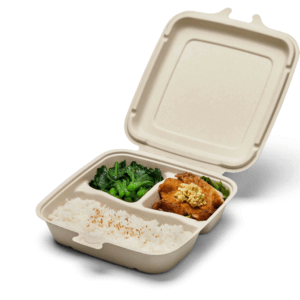 3 Compartment Take Out 9x9 75 pcs/set